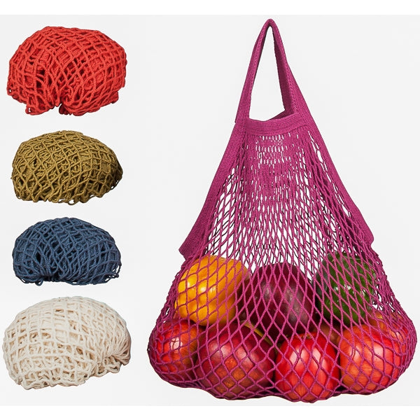 Organic Cotton String Market Bag (Long Handle)